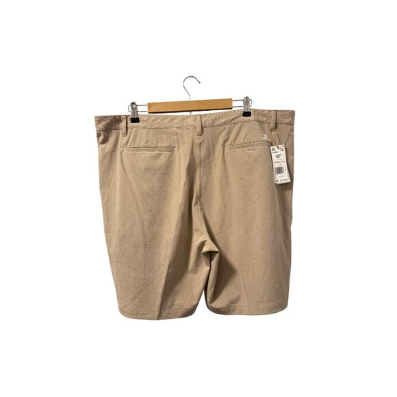 Adidas Crosshatch Golf Shorts Khaki 42" Waist Mens Casual Outdoor Bottoms. NWT - Picture 6 of 11